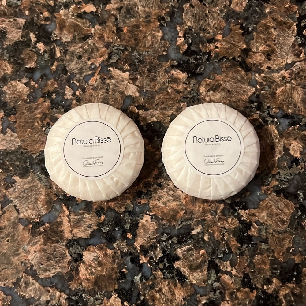 NWT Natura Bisse Barcelona by Richard Fisas travel soap 25grams Set of 2 bars